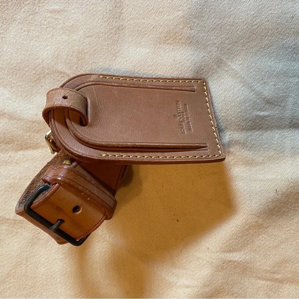 Louis Vuitton Tan Poignet Leather Strap & Hangtag